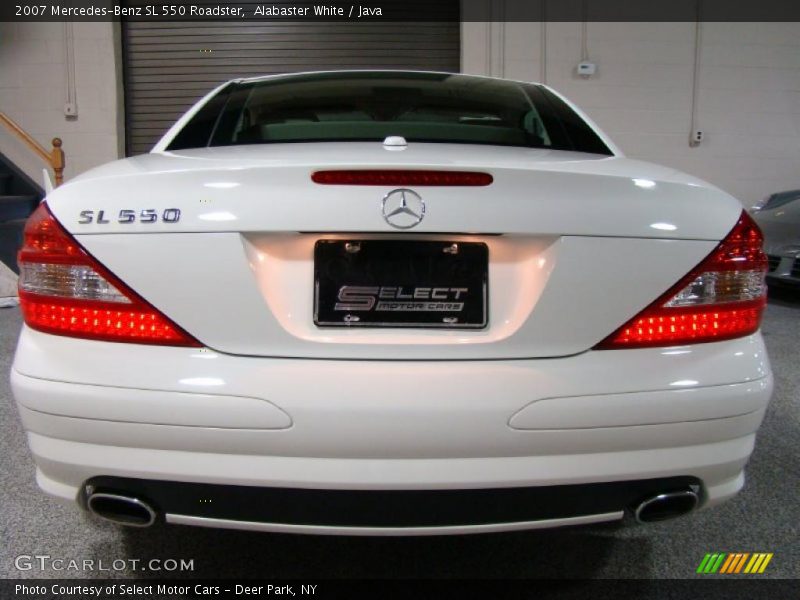 Alabaster White / Java 2007 Mercedes-Benz SL 550 Roadster