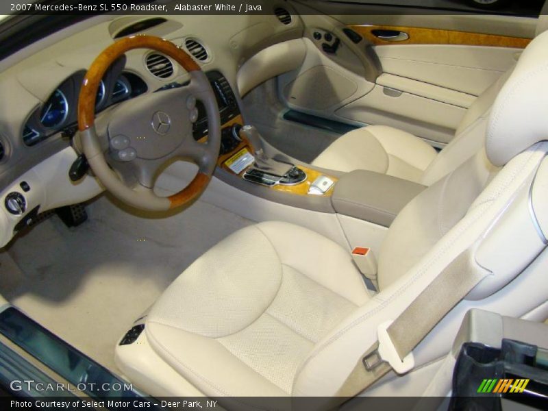Alabaster White / Java 2007 Mercedes-Benz SL 550 Roadster