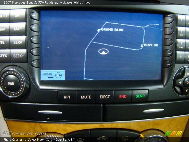 Alabaster White / Java 2007 Mercedes-Benz SL 550 Roadster