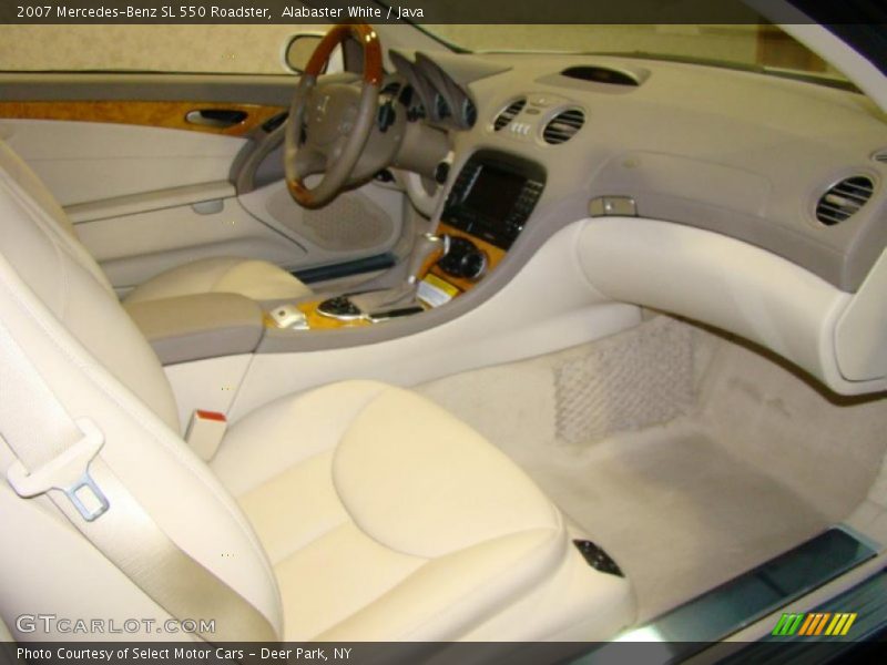 Alabaster White / Java 2007 Mercedes-Benz SL 550 Roadster