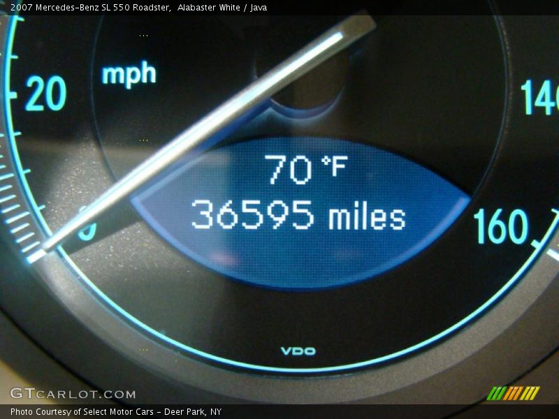 Alabaster White / Java 2007 Mercedes-Benz SL 550 Roadster