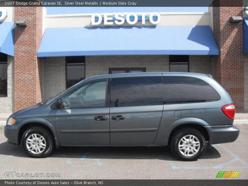 Silver Steel Metallic / Medium Slate Gray 2007 Dodge Grand Caravan SE