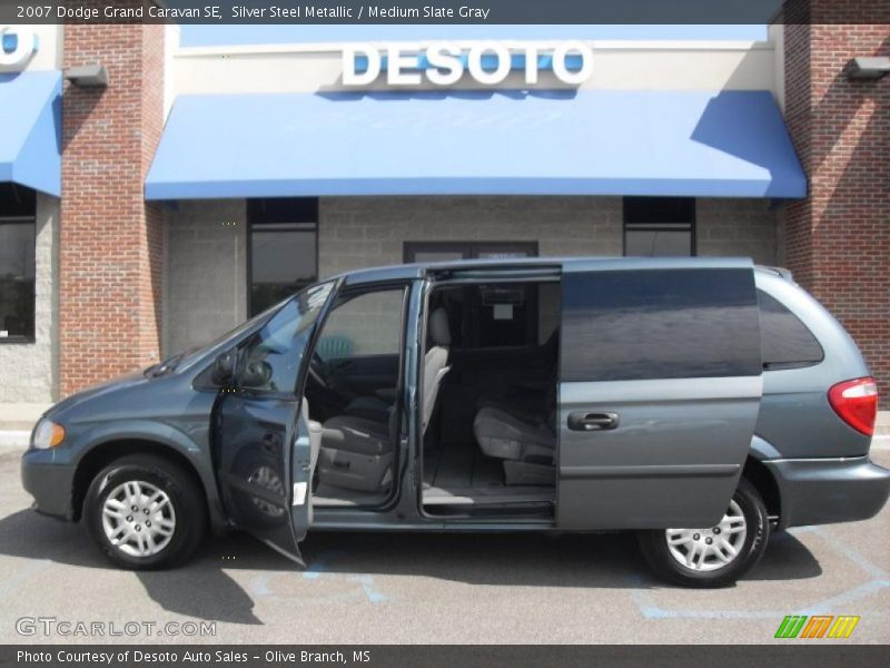 Silver Steel Metallic / Medium Slate Gray 2007 Dodge Grand Caravan SE