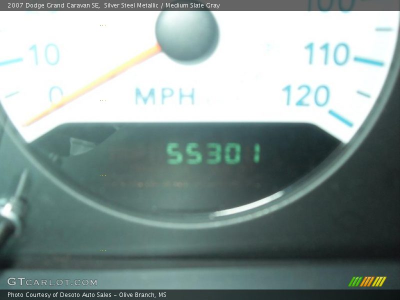 Silver Steel Metallic / Medium Slate Gray 2007 Dodge Grand Caravan SE