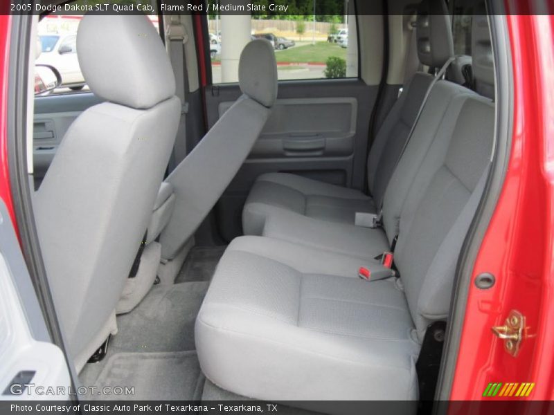 Flame Red / Medium Slate Gray 2005 Dodge Dakota SLT Quad Cab