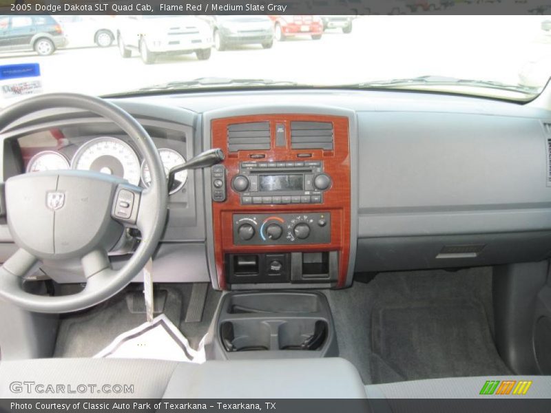 Flame Red / Medium Slate Gray 2005 Dodge Dakota SLT Quad Cab