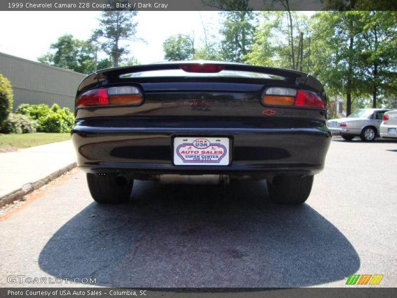 Black / Dark Gray 1999 Chevrolet Camaro Z28 Coupe
