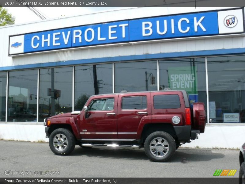 Sonoma Red Metallic / Ebony Black 2007 Hummer H3 X