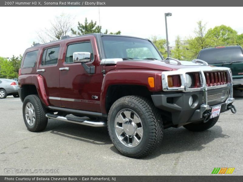 Sonoma Red Metallic / Ebony Black 2007 Hummer H3 X