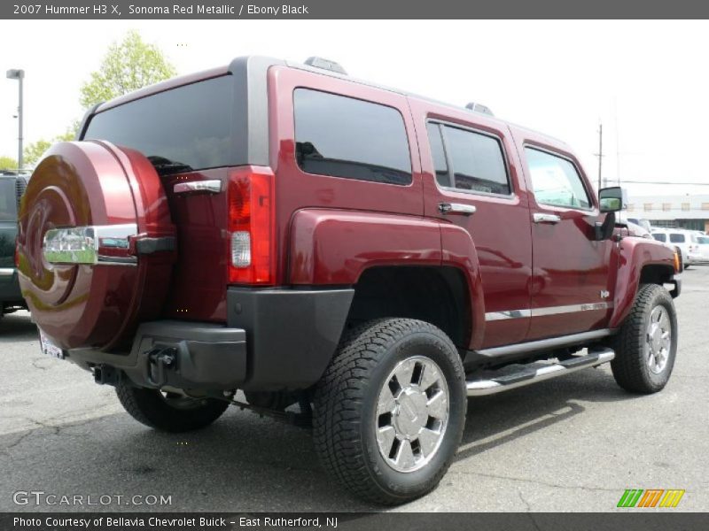 Sonoma Red Metallic / Ebony Black 2007 Hummer H3 X