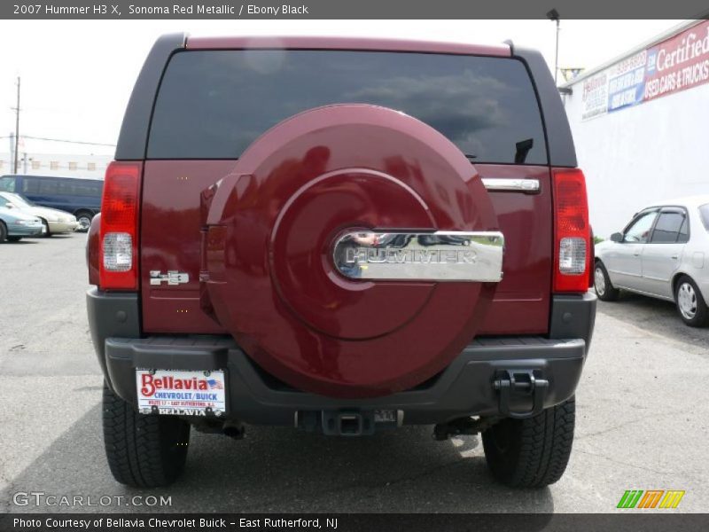 Sonoma Red Metallic / Ebony Black 2007 Hummer H3 X