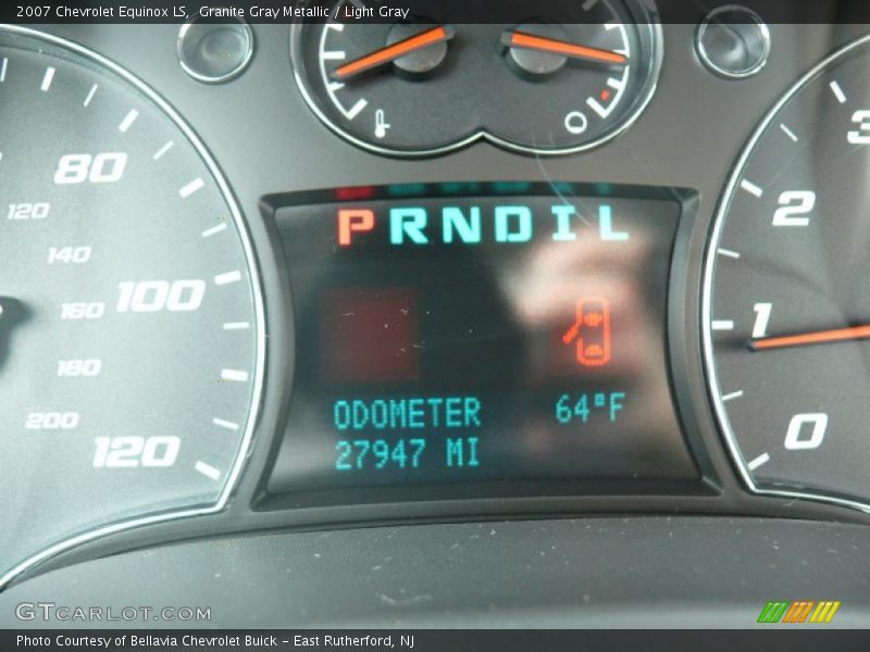 Granite Gray Metallic / Light Gray 2007 Chevrolet Equinox LS