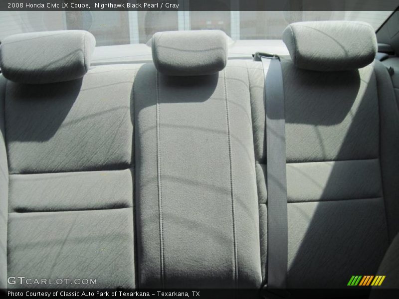 Nighthawk Black Pearl / Gray 2008 Honda Civic LX Coupe