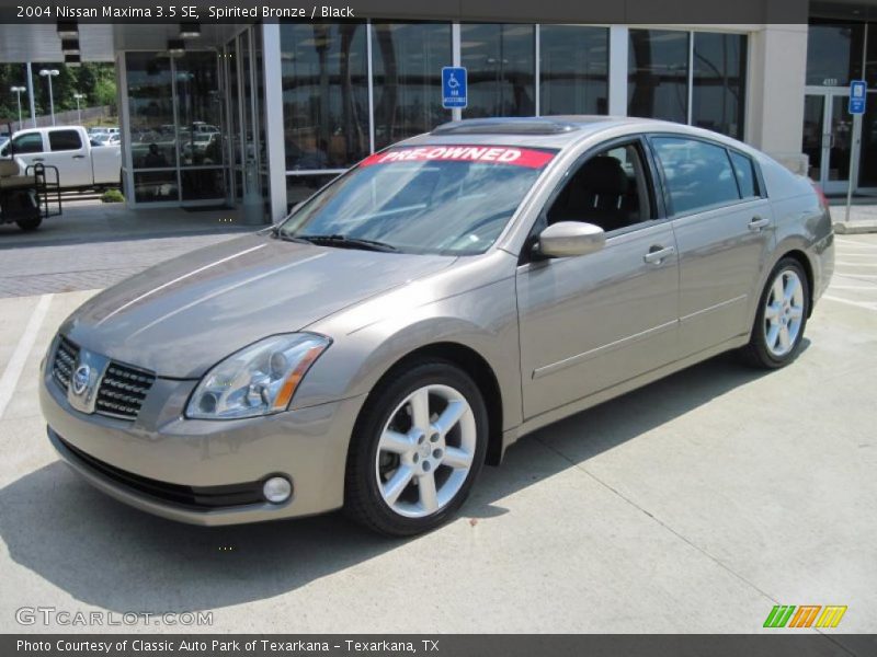 Spirited Bronze / Black 2004 Nissan Maxima 3.5 SE