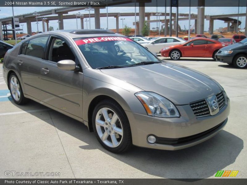 Spirited Bronze / Black 2004 Nissan Maxima 3.5 SE