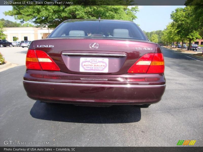 Black Cherry Pearl / Ivory 2002 Lexus LS 430