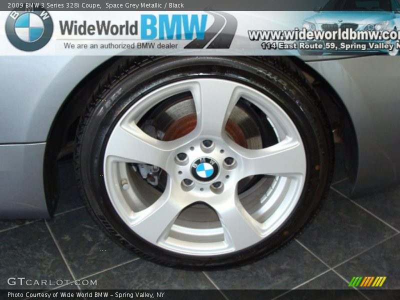 Space Grey Metallic / Black 2009 BMW 3 Series 328i Coupe
