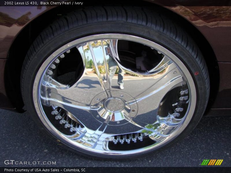 Black Cherry Pearl / Ivory 2002 Lexus LS 430