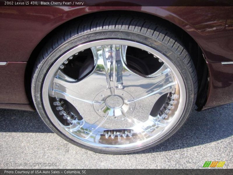 Black Cherry Pearl / Ivory 2002 Lexus LS 430