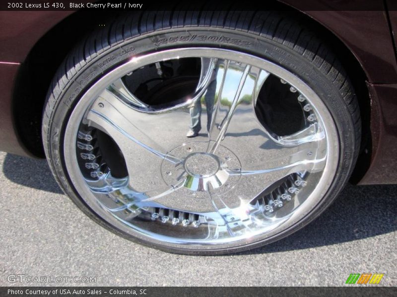Black Cherry Pearl / Ivory 2002 Lexus LS 430
