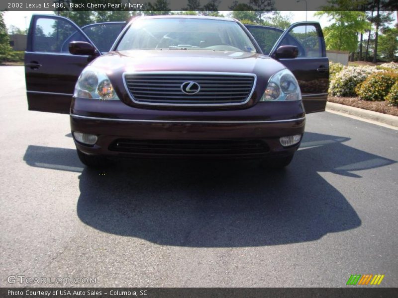 Black Cherry Pearl / Ivory 2002 Lexus LS 430