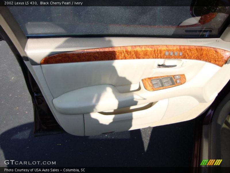Black Cherry Pearl / Ivory 2002 Lexus LS 430