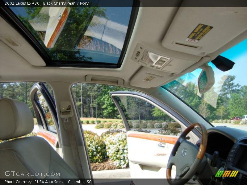Black Cherry Pearl / Ivory 2002 Lexus LS 430