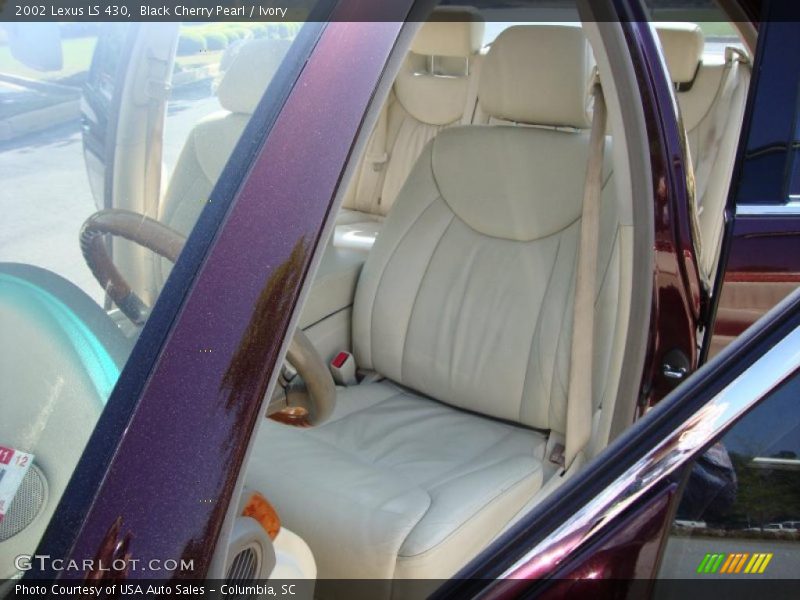 Black Cherry Pearl / Ivory 2002 Lexus LS 430