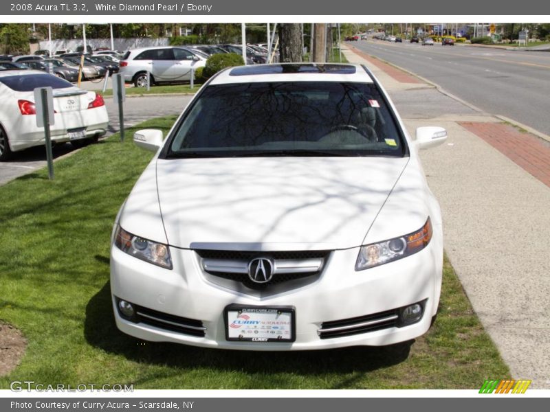 White Diamond Pearl / Ebony 2008 Acura TL 3.2