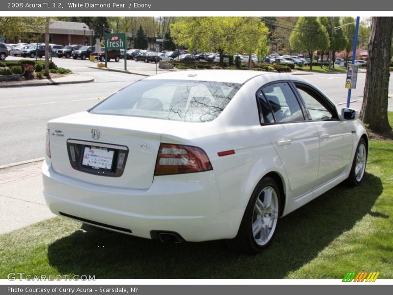 White Diamond Pearl / Ebony 2008 Acura TL 3.2