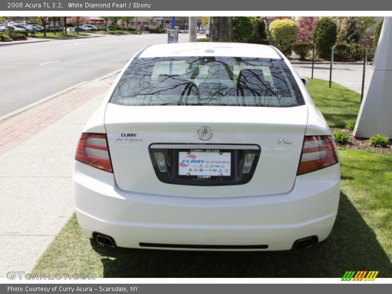 White Diamond Pearl / Ebony 2008 Acura TL 3.2