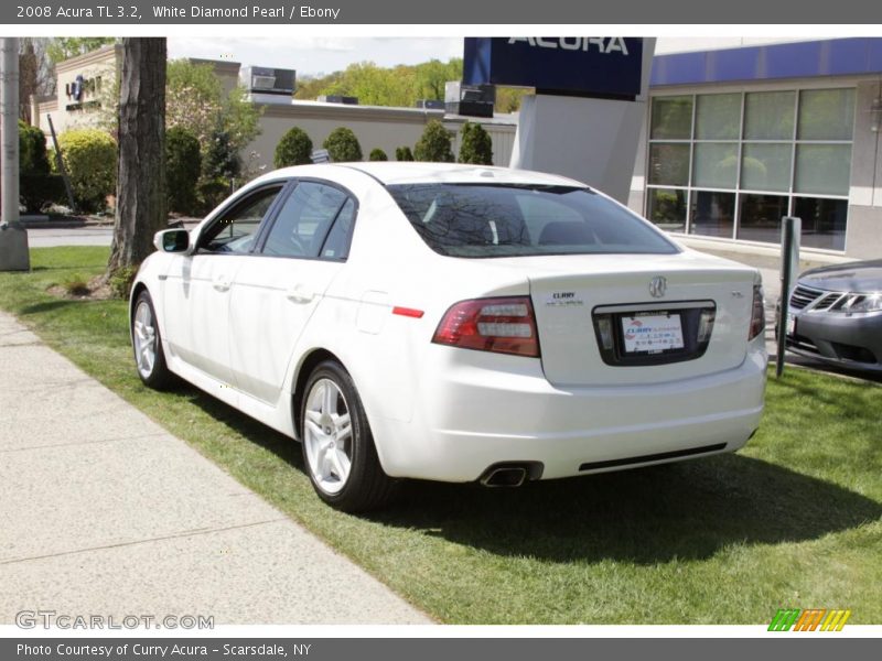 White Diamond Pearl / Ebony 2008 Acura TL 3.2