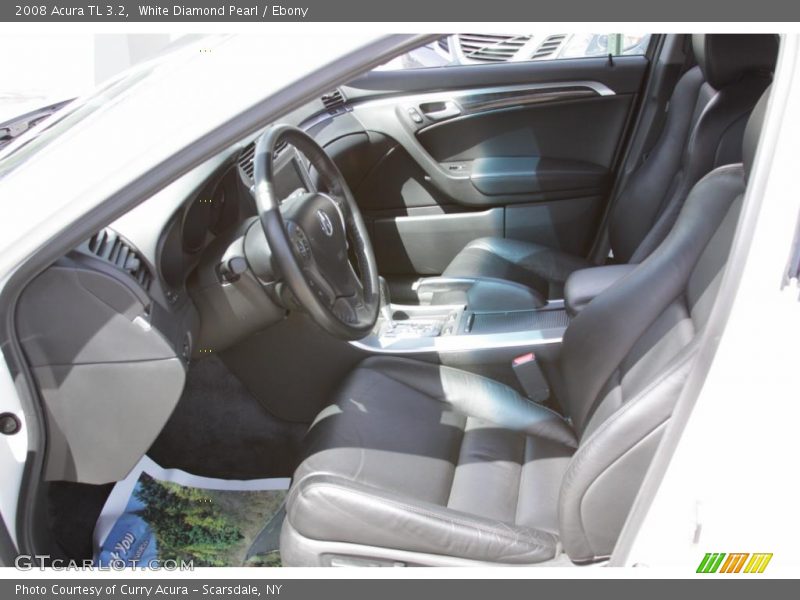 White Diamond Pearl / Ebony 2008 Acura TL 3.2
