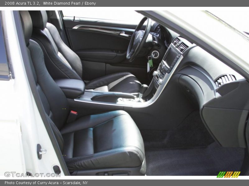 White Diamond Pearl / Ebony 2008 Acura TL 3.2