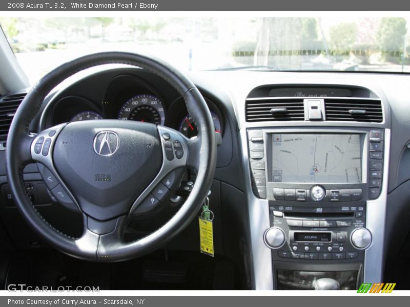 White Diamond Pearl / Ebony 2008 Acura TL 3.2