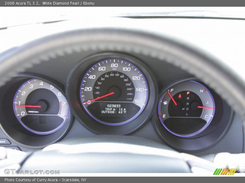 White Diamond Pearl / Ebony 2008 Acura TL 3.2