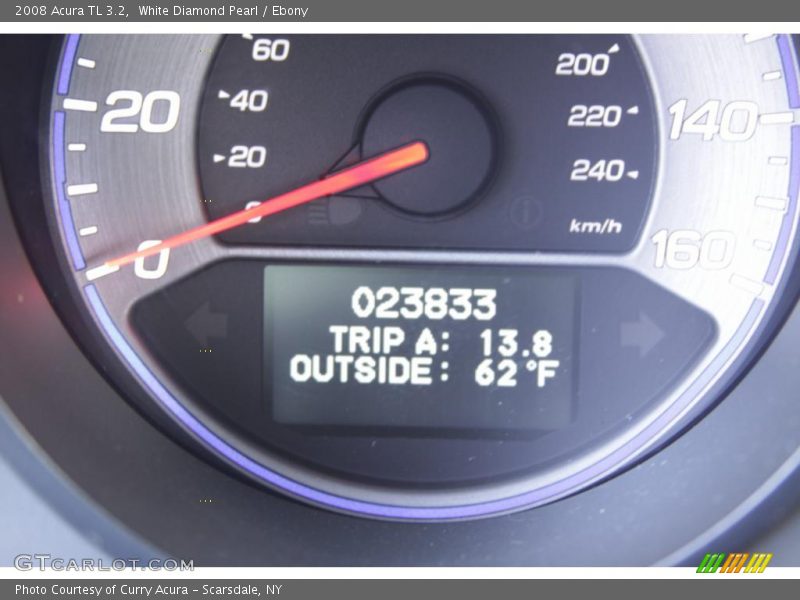 White Diamond Pearl / Ebony 2008 Acura TL 3.2