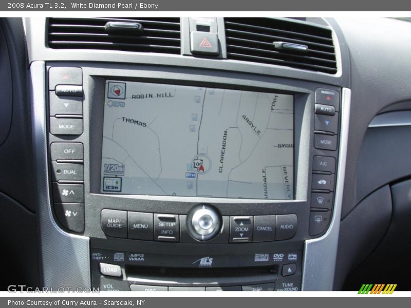 White Diamond Pearl / Ebony 2008 Acura TL 3.2