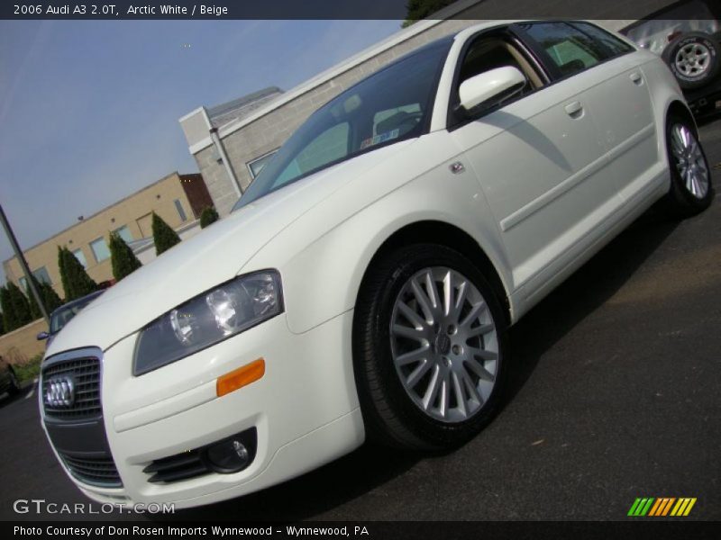 Arctic White / Beige 2006 Audi A3 2.0T