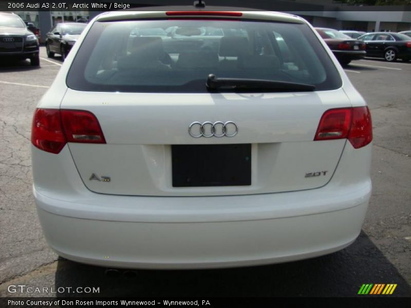 Arctic White / Beige 2006 Audi A3 2.0T