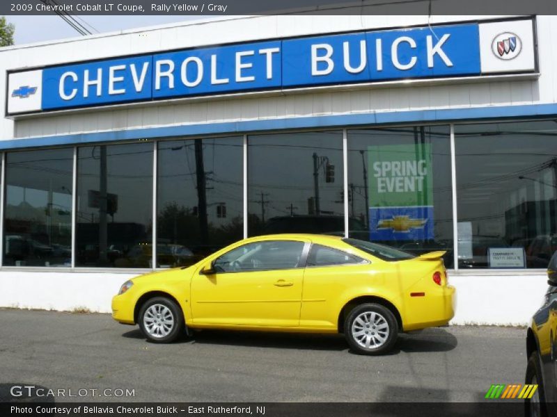 Rally Yellow / Gray 2009 Chevrolet Cobalt LT Coupe