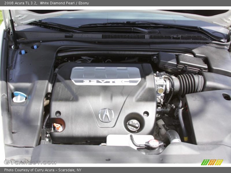 White Diamond Pearl / Ebony 2008 Acura TL 3.2