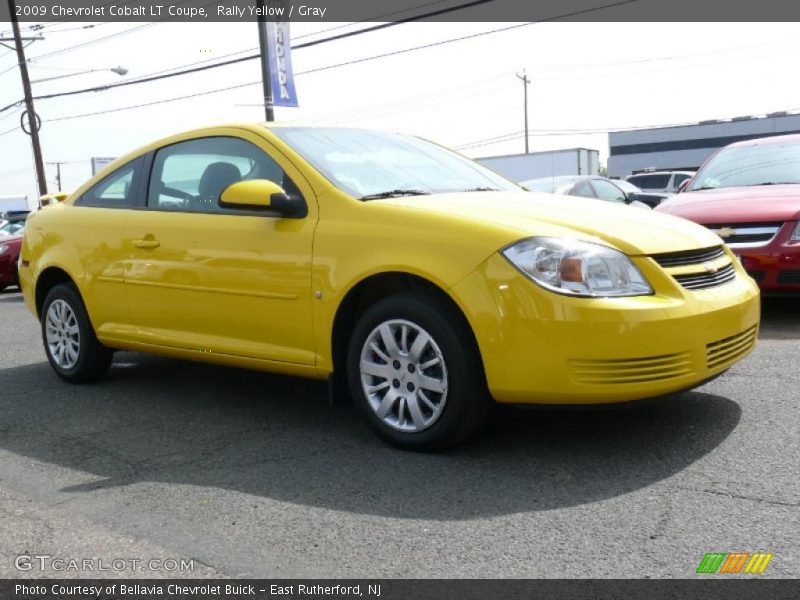 Rally Yellow / Gray 2009 Chevrolet Cobalt LT Coupe