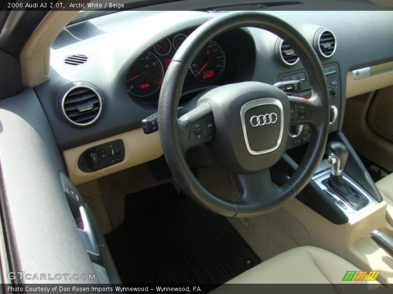 Arctic White / Beige 2006 Audi A3 2.0T