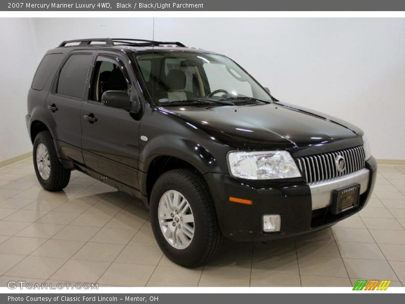 Black / Black/Light Parchment 2007 Mercury Mariner Luxury 4WD