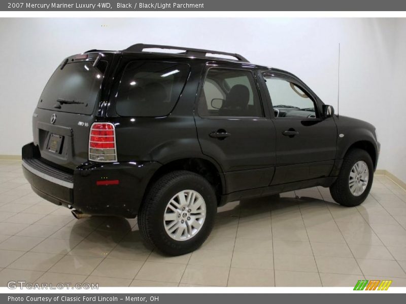 Black / Black/Light Parchment 2007 Mercury Mariner Luxury 4WD