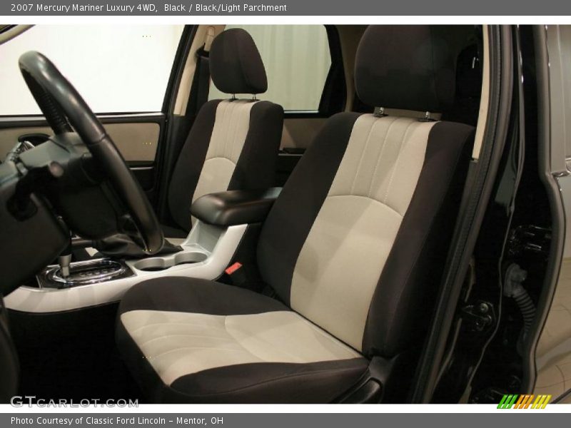 Black / Black/Light Parchment 2007 Mercury Mariner Luxury 4WD