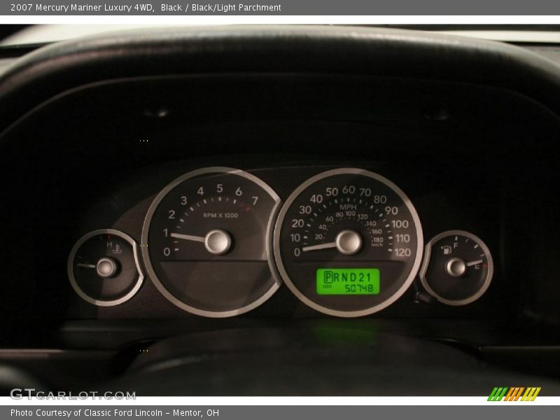 Black / Black/Light Parchment 2007 Mercury Mariner Luxury 4WD