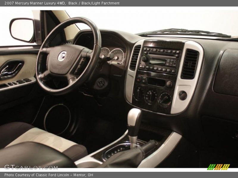 Black / Black/Light Parchment 2007 Mercury Mariner Luxury 4WD