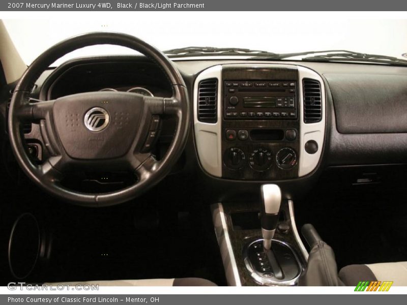 Black / Black/Light Parchment 2007 Mercury Mariner Luxury 4WD